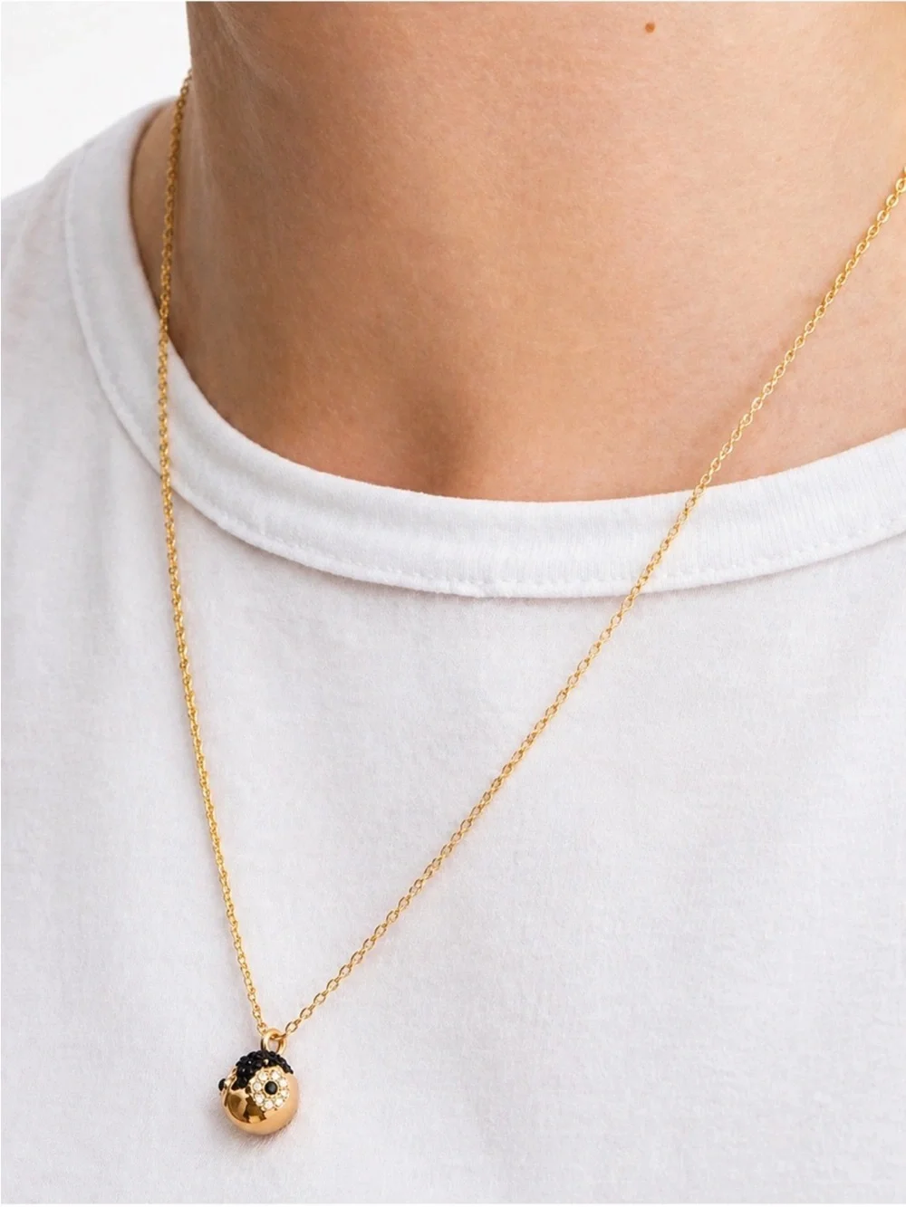 Kate Spade NWT Dashing Beauty Penguin Pendant Necklace Gold Crystal